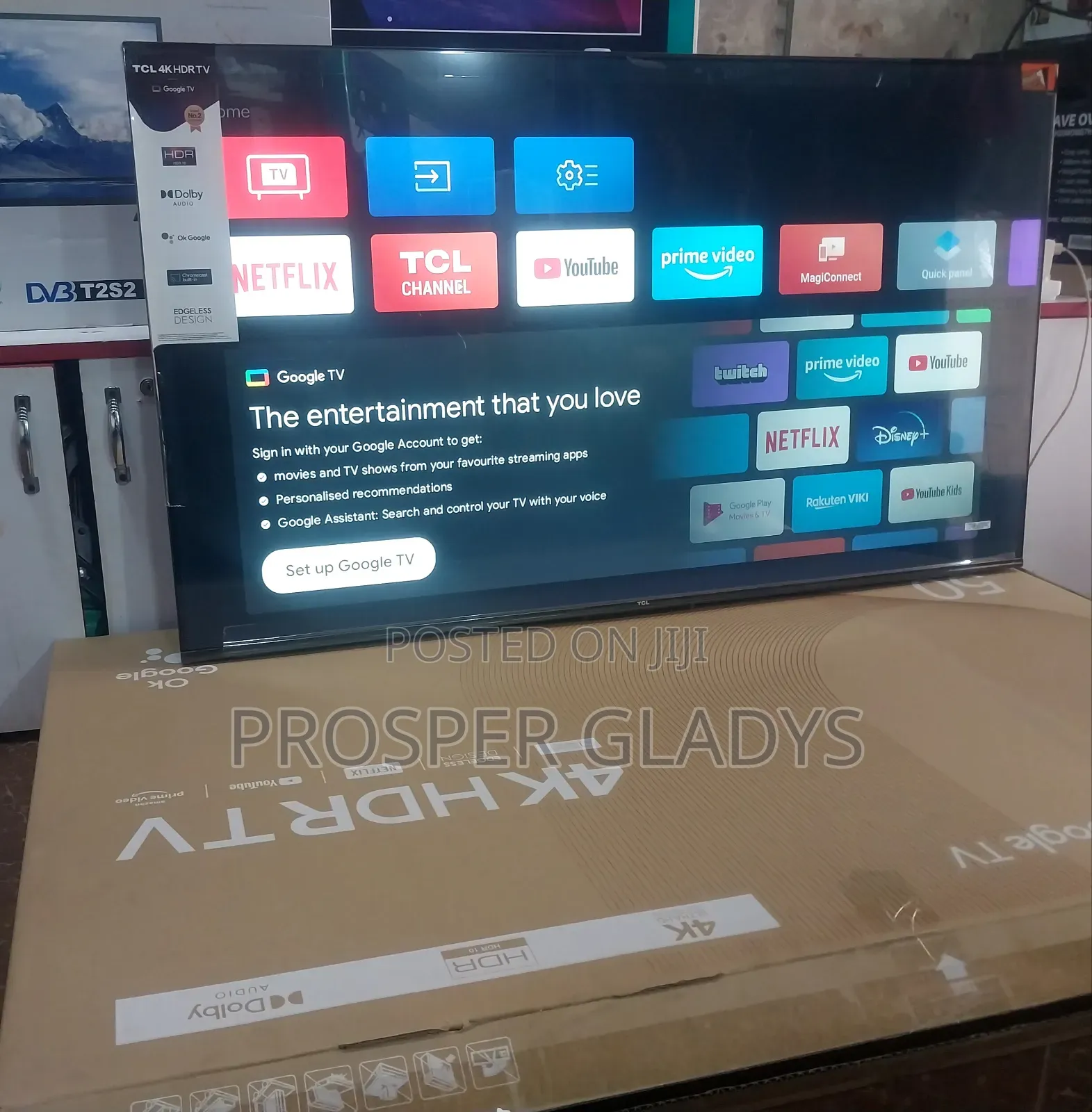 TCL 50 Smart UHD Flat Screen Flameless.