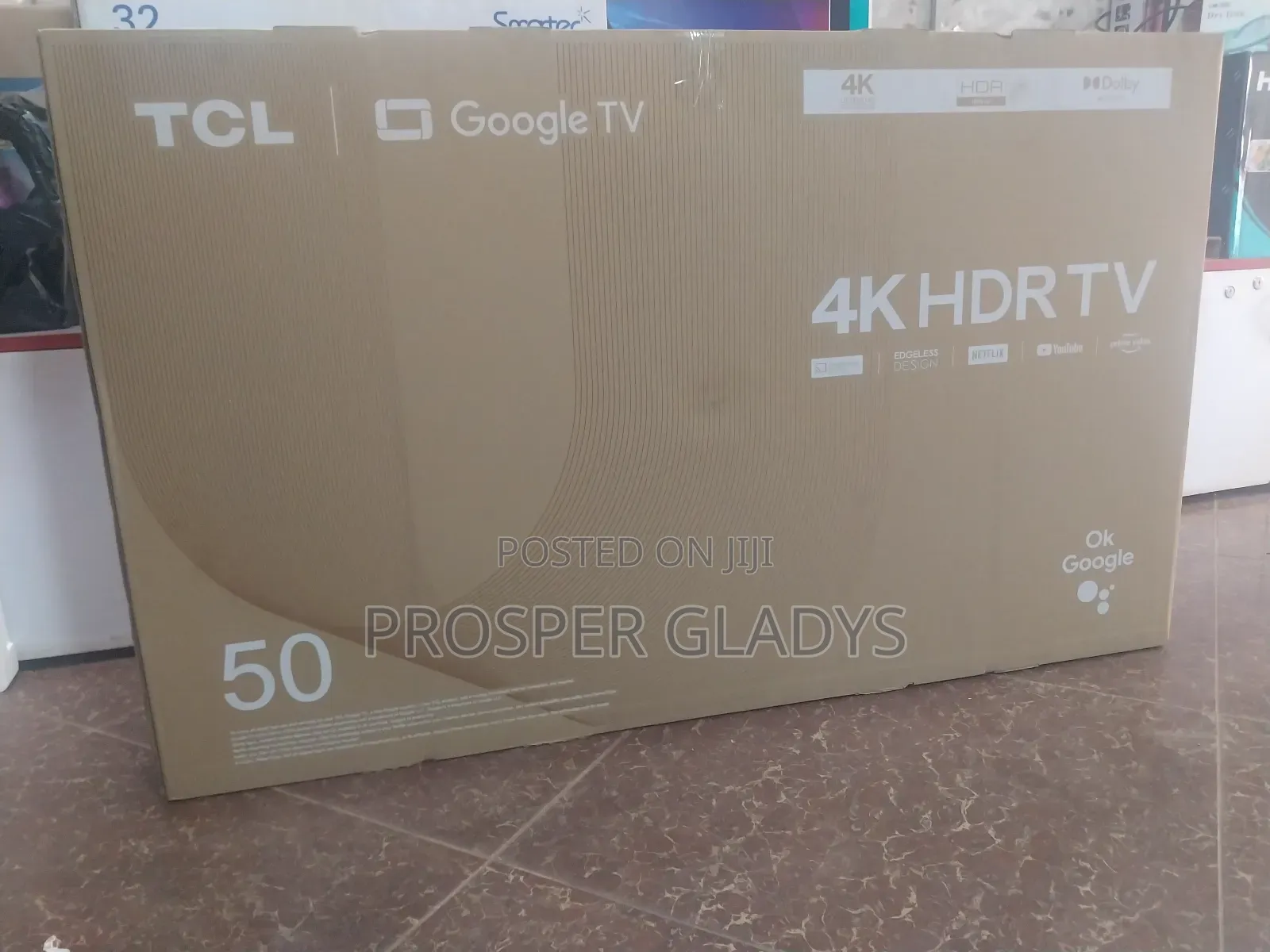 TCL 50 Smart UHD Flat Screen Flameless.