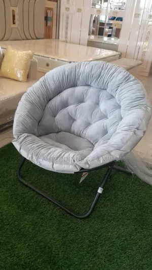 Urban Lifestyle Faux Fur Saucer Chair, Grey