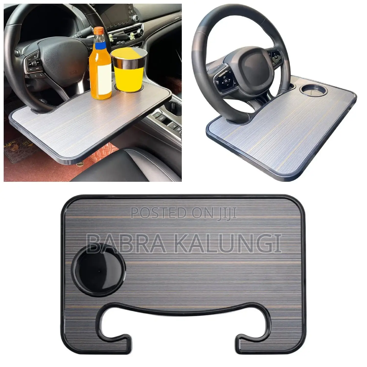 Portable Steering Wheel Dining Table Car Notebook