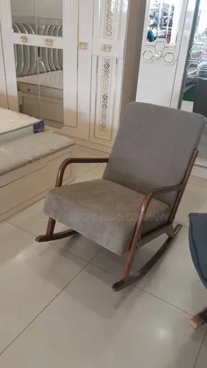 Rocking Comfortable Relax Nordic Balcony Solid Wood Chair