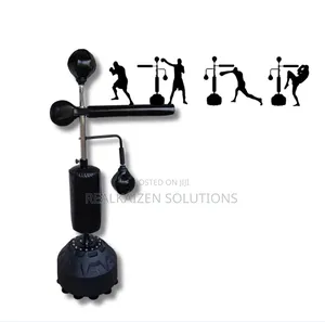 Adjustable Height 360 Spinning Reflex M/Arts Punching Bag