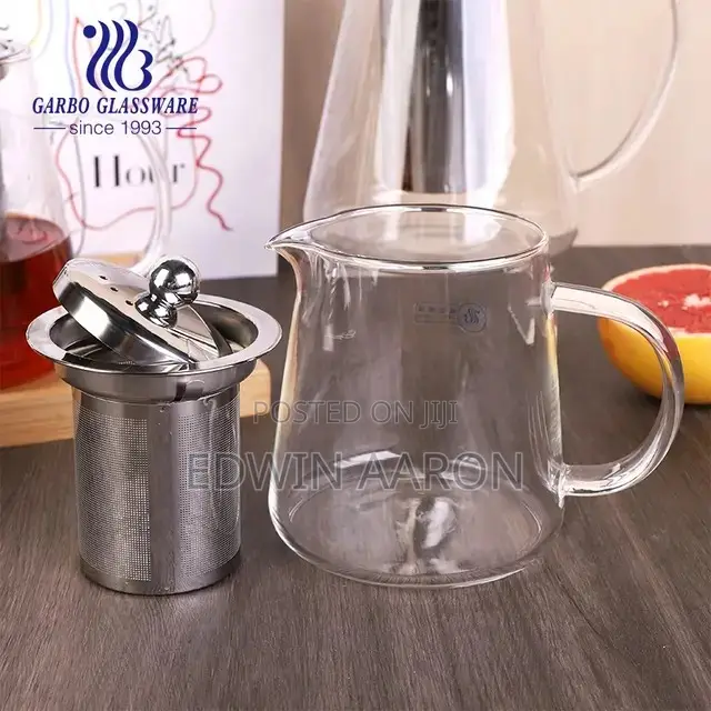 High Broscillicate Tea Glass Pot 750mls