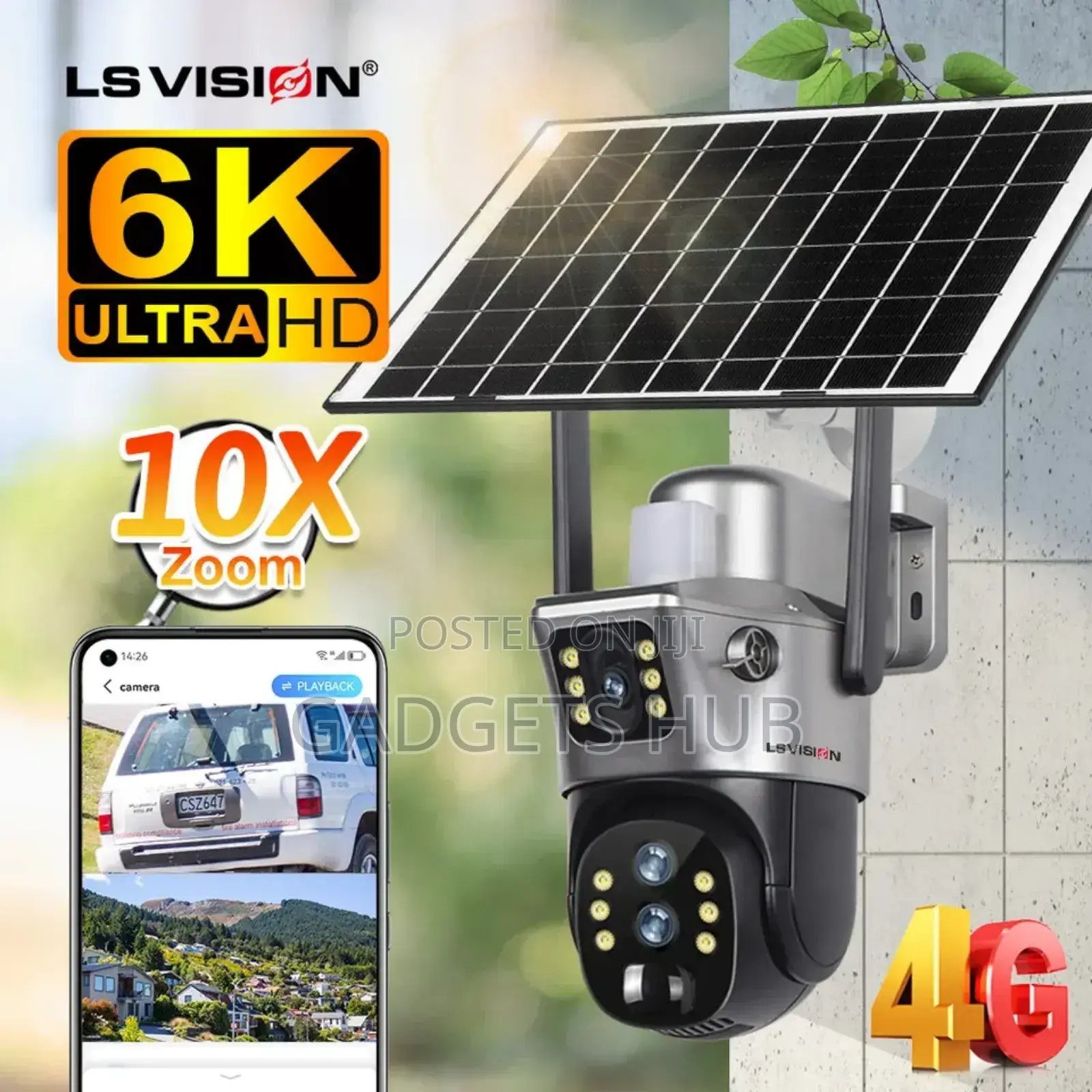 Solar
Camera Dual Lens 4g Outdoor