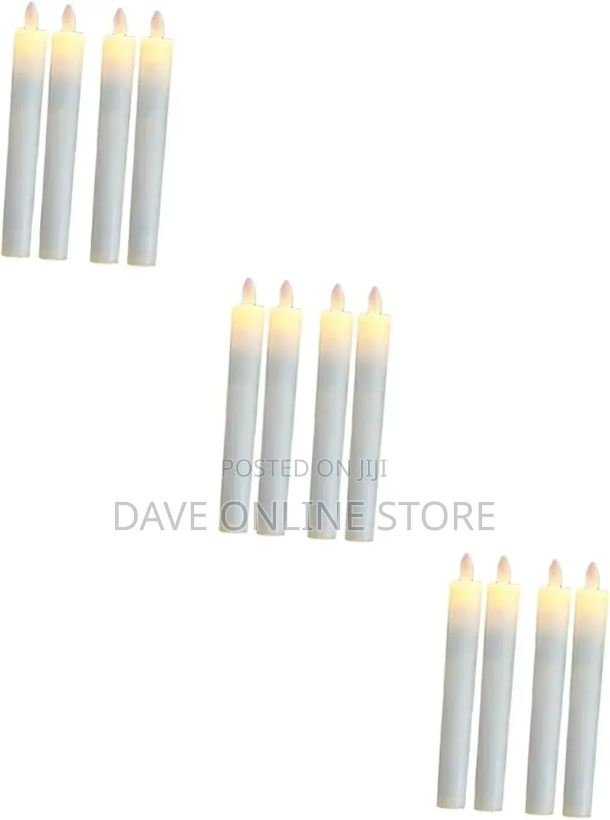 4 PCS Flameless LED Candles Pole