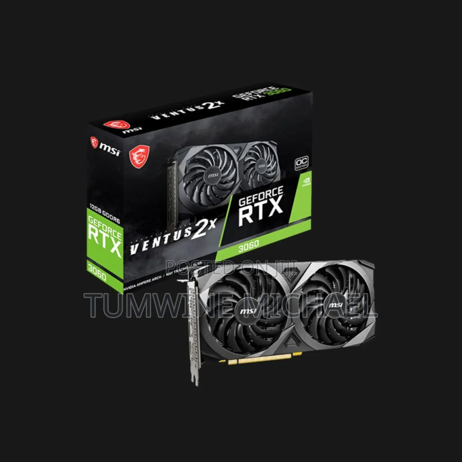 Msi Nvidia RTX 3060 Nvidia Graphics Card 12gb