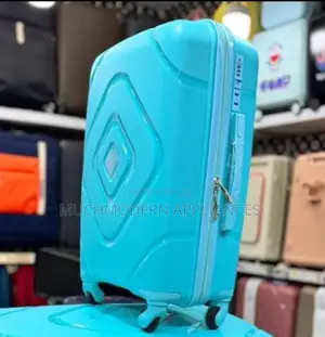 Blue Travelers Suitcase