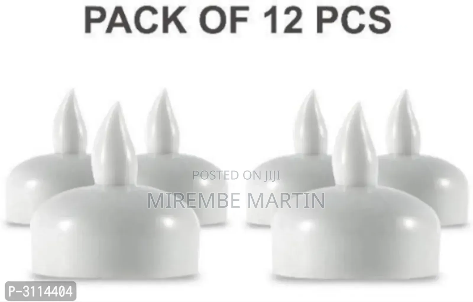 Round White Electrical LED Water Sensor Floating Candle
