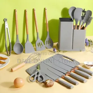 19 Pieces Kit Complete Silicone Kitchen Utensils Set