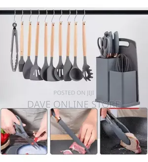 19 Pieces Kit Complete Silicone Kitchen Utensils Set