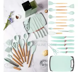 19 Pieces Kit Complete Nonstick Silicone Utensils Set