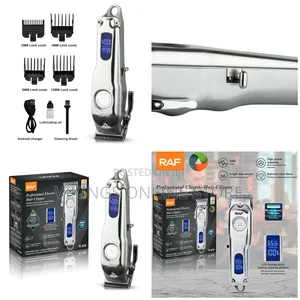 Stainless Steel Blade RAF Professional Electric Hair Clipper