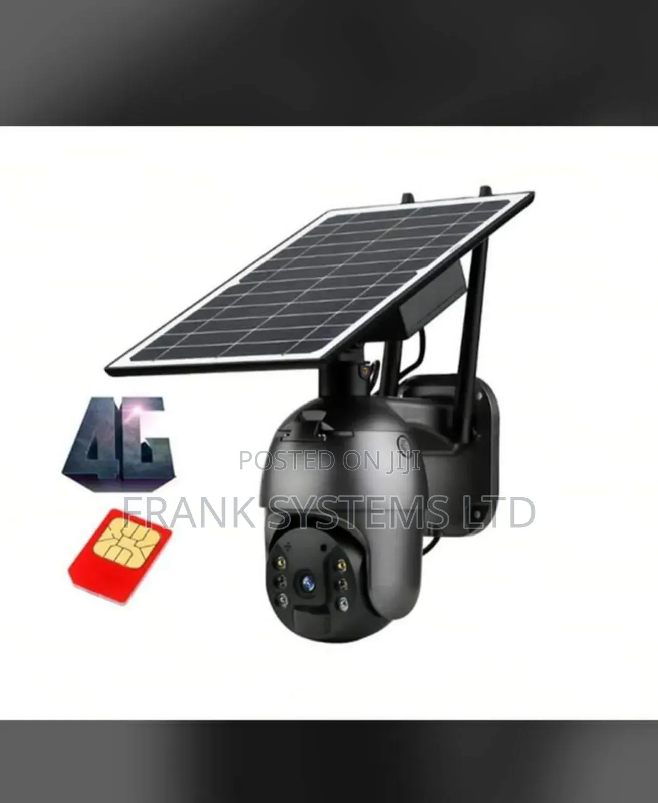 Solar Powered Cameras PTZ Black