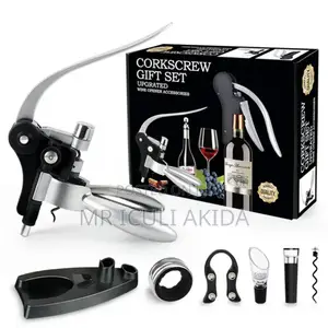 Upgraded 6pcs Wine Bottle Opener Corkscrew Gift Set