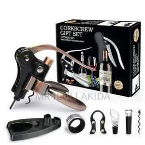 Upgraded 6pcs Wine Bottle Opener Corkscrew Gift Set
