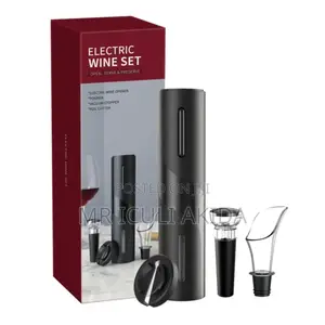 Electric Wine Bottle Opener WTH Pourer and Foil Cutter