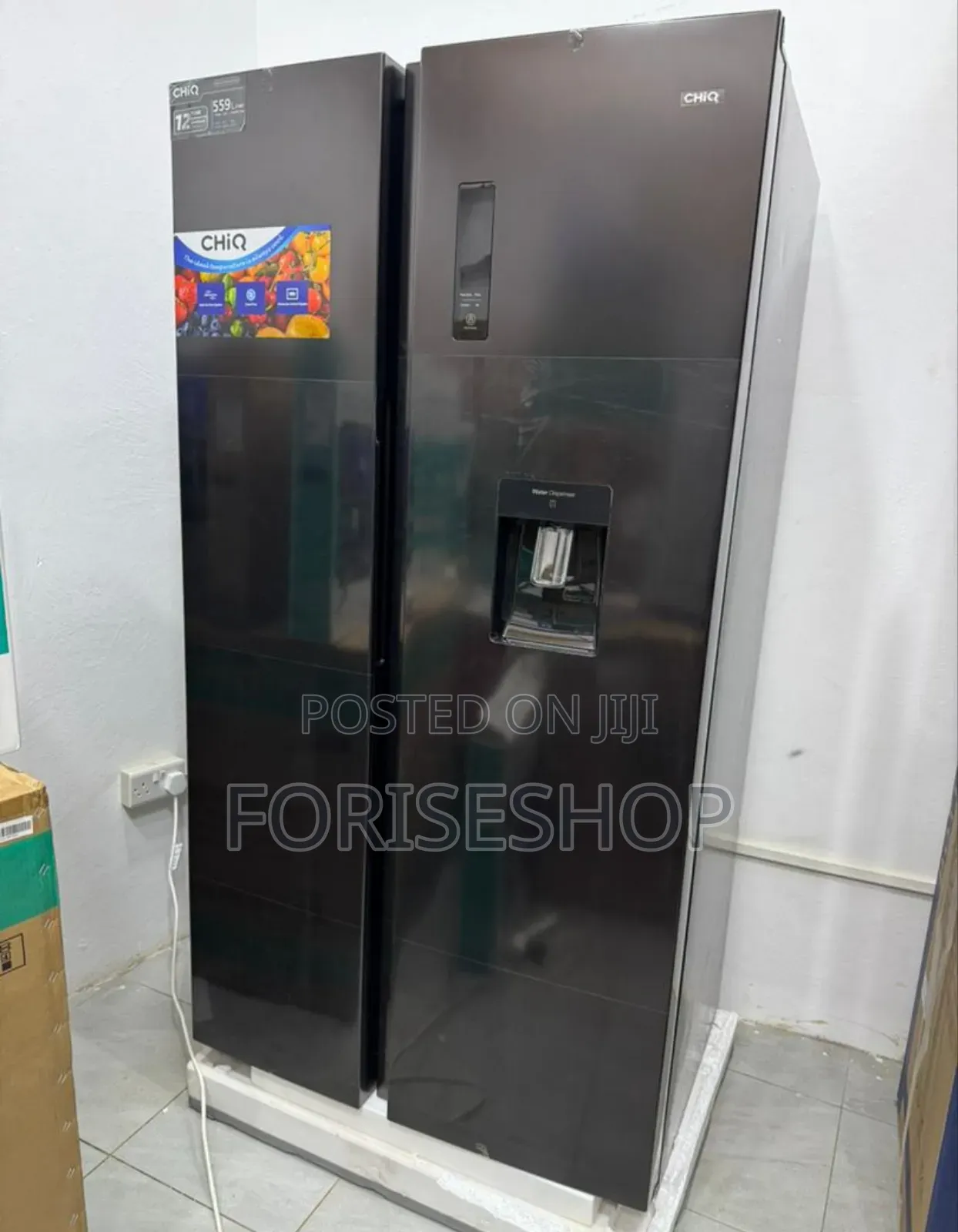 Chiq 680 Litre Side By Side Refrigerator With A Dispenser