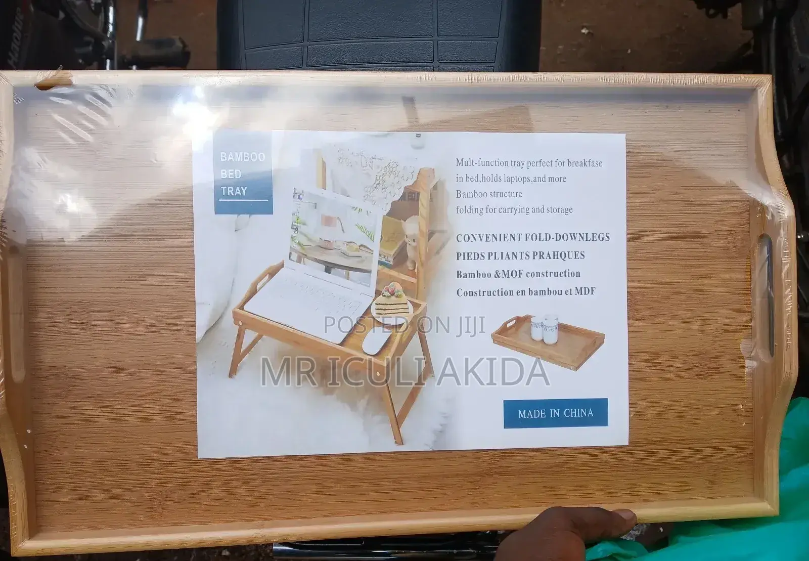 Foldable Bamboo Bed Breakfast,Laptop Tray