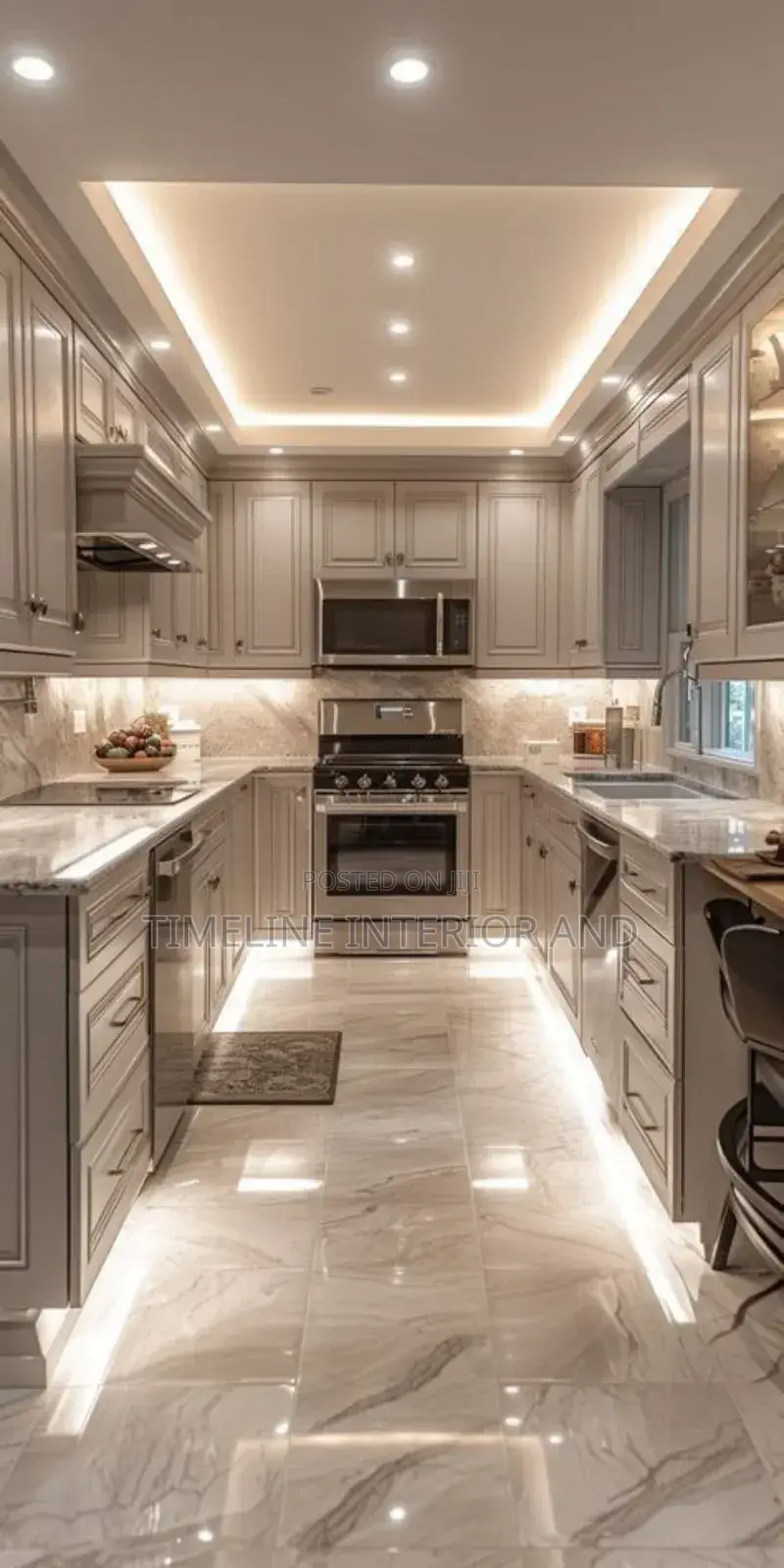 Executive Gypsum Ceiling on Counter Table .