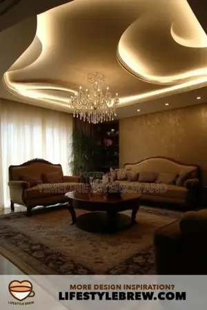 False Gypsum Ceiling and Led Lights.