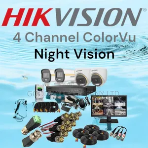 4 Channel Night Vision CCTV Camera Full Kit Home Security
