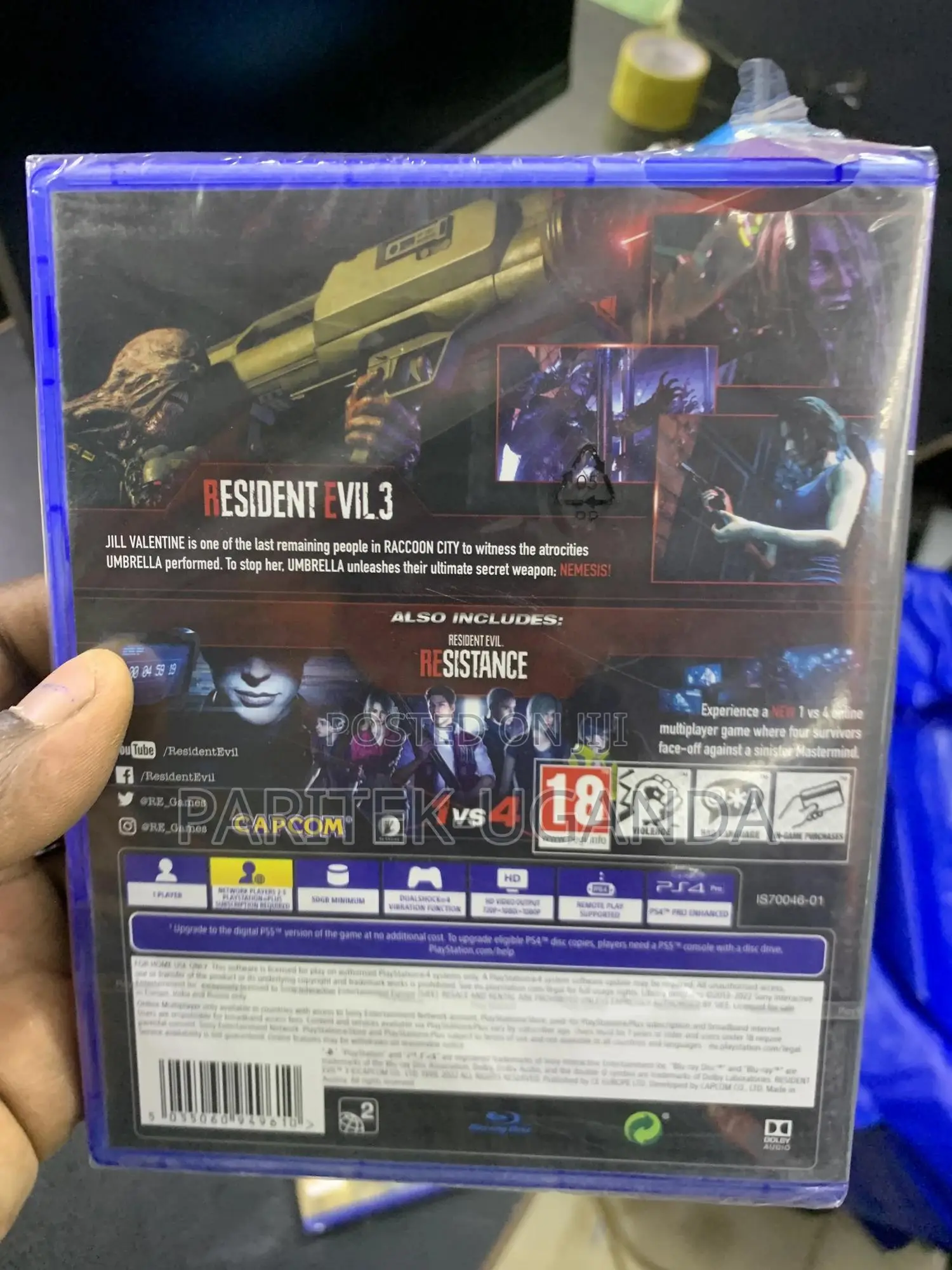 Resident Evil 3 Ps4