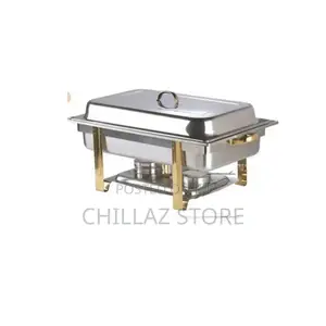 Stainless Steel Double Chafing Dish.