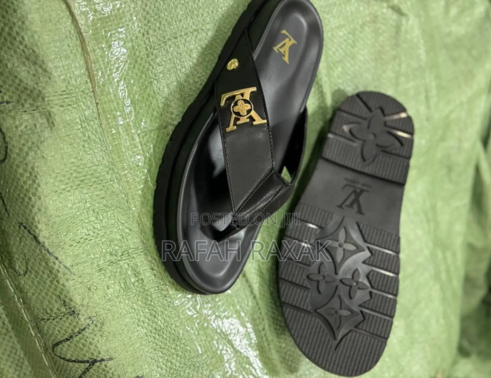 Original Men’S Louis Vuitton Slipper Leather Sandals