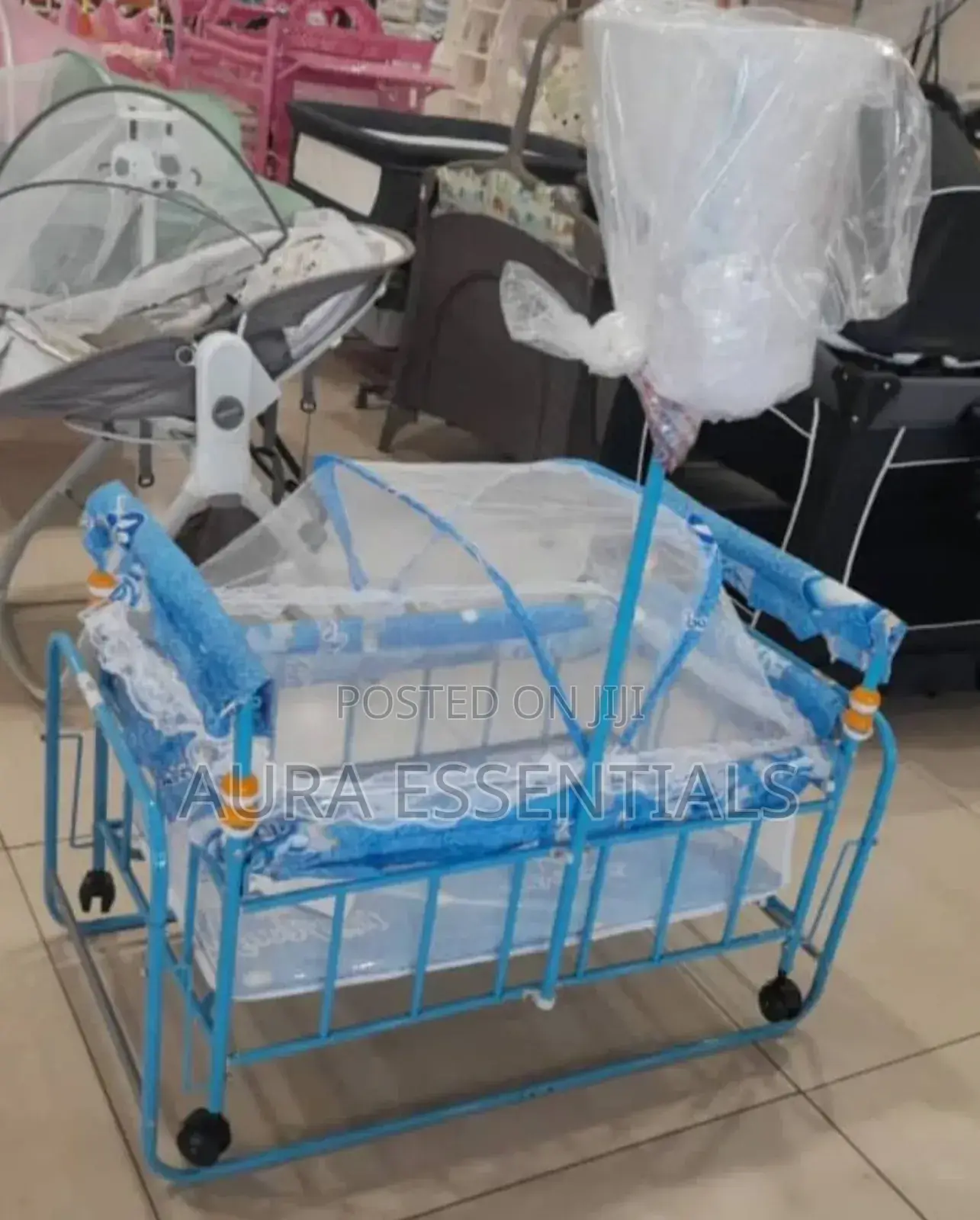 Iron Baby Crib With Mosquito Net