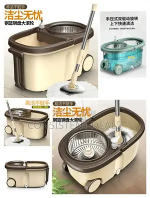 Spin Mop and Bucket With Wheels