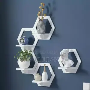 Self Adhesive Floating Shelf White Decorative Wall Brackets