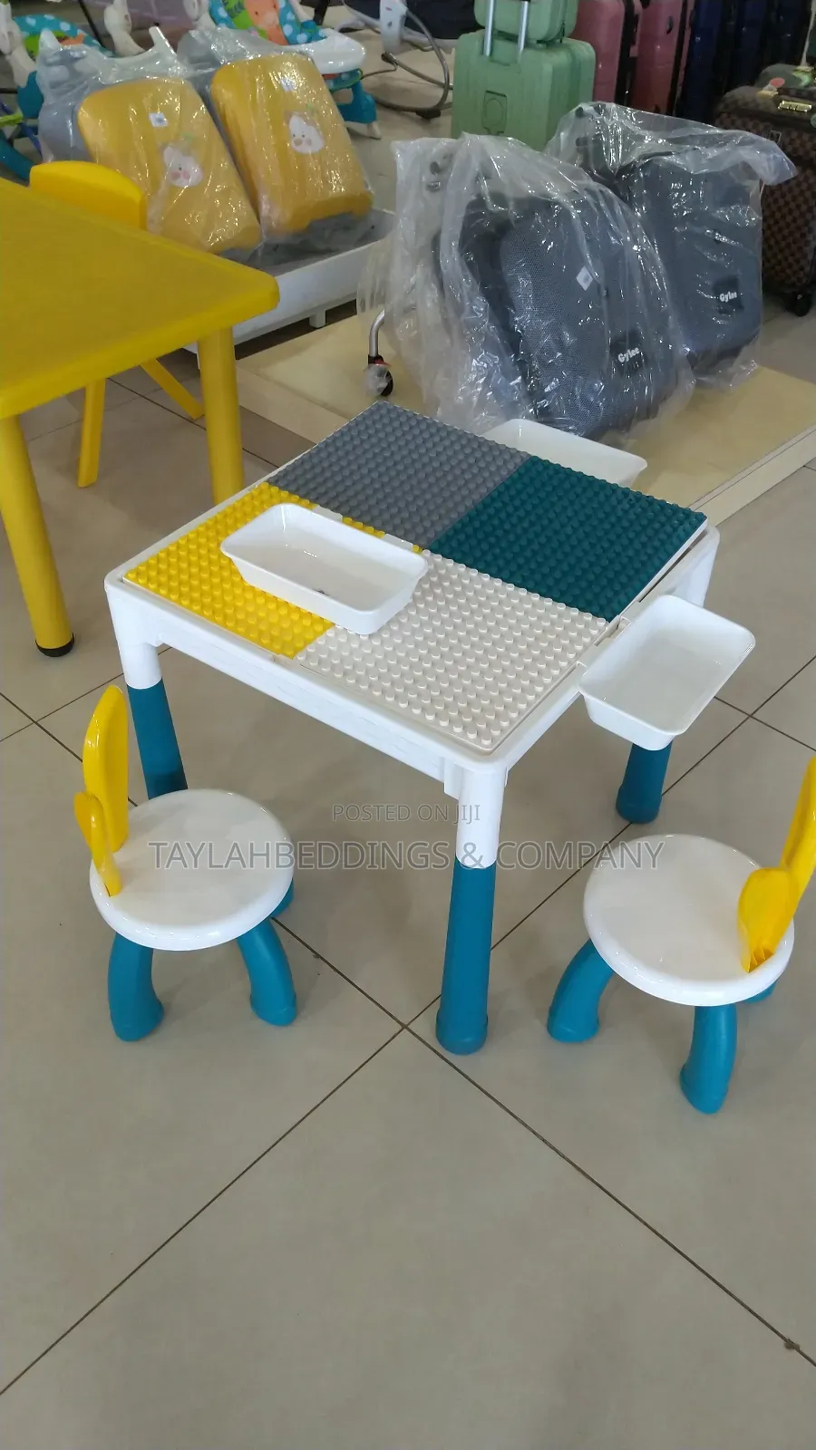 Multi-Activity Table for Kids With 2 Chairs