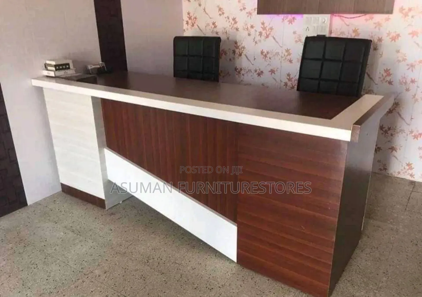 Modern Reception Desk Call Us On