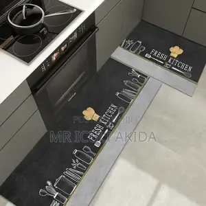 2pcs Kitchen Non-Slip Waterproof Quick Drying Floor Mats