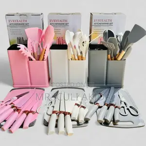 Silicone Kitchen Knife Set With Chopping Board