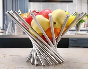 Unique Stylish Stainless Rotating Fruit Bowl-Multifunctional