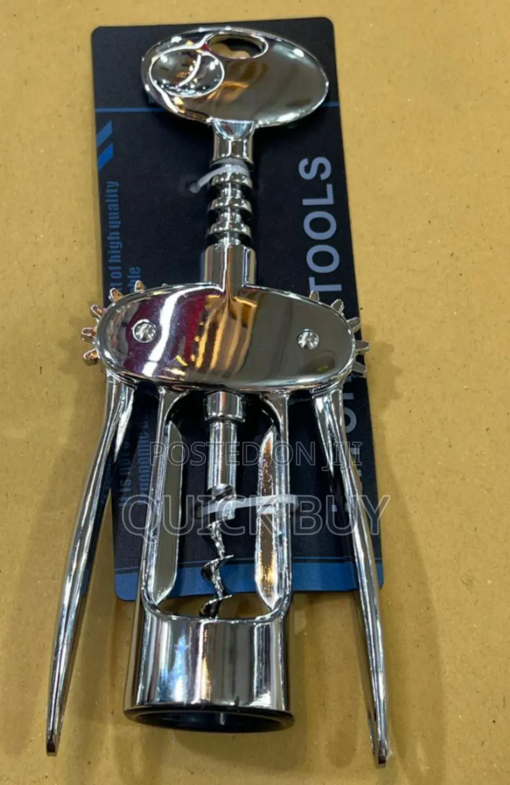 Heavy Duty Stainless Wine Bottle Opener- Non-Slip Handle