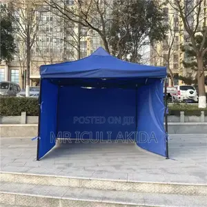 3x3mtr Blue Gazebo Folding Legs Canvas Cloth Exhibition Tent