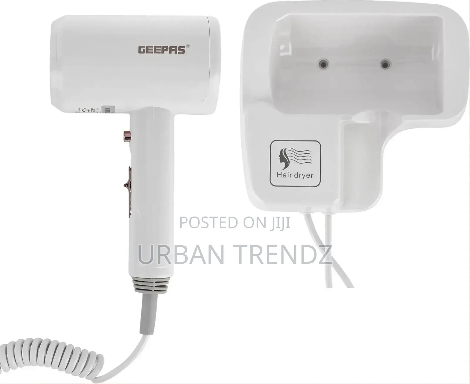 Geepas 1200 W Wall Mounted Hair Dryer