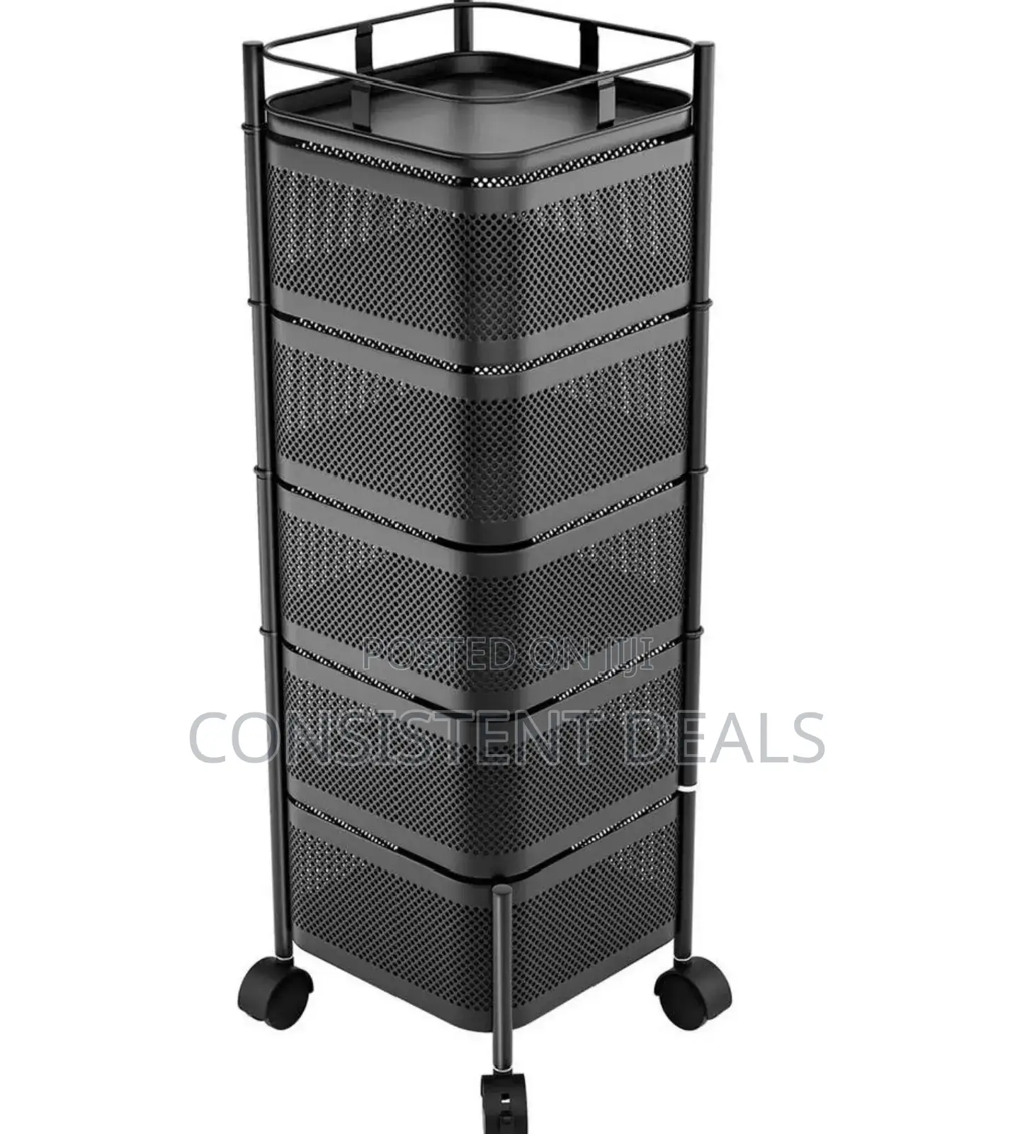 5 Layer Kitchen Cube Rotating Kitchen Rack