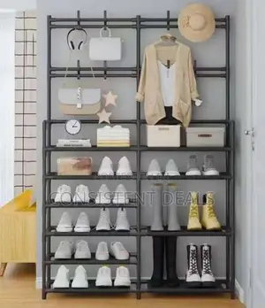 Multifunctional Shoe and Hat Organizer Rack