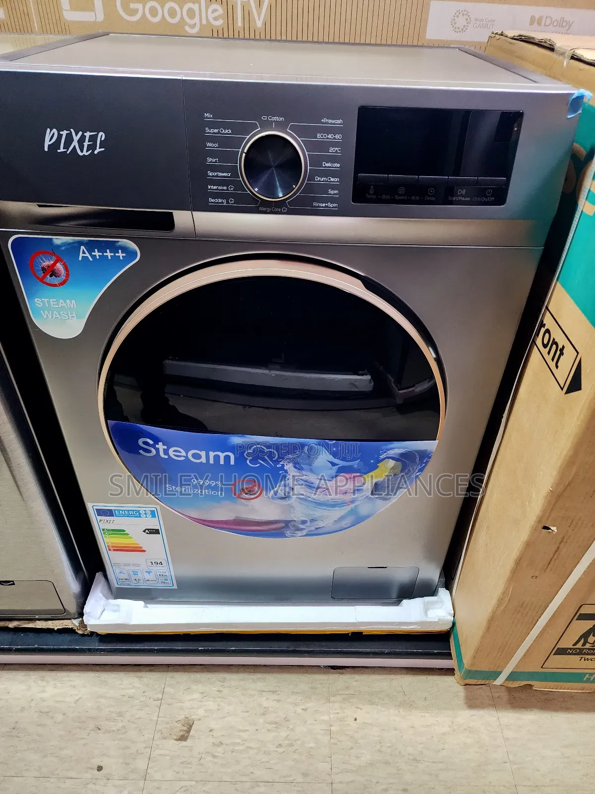 Pixels 8kgs Frontloader Washing Machine