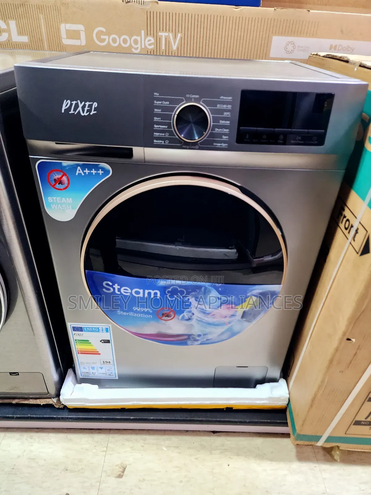 Pixels Frontloader 8kgs Washing Machine Fully Automatic