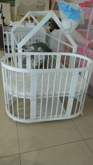 3 in 1 Convertible Baby Bed White Mosquito Net Mattress