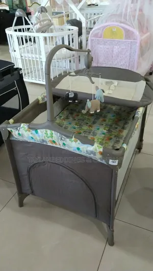 Travel Cot Portable Play Yard Multi Dots Bed