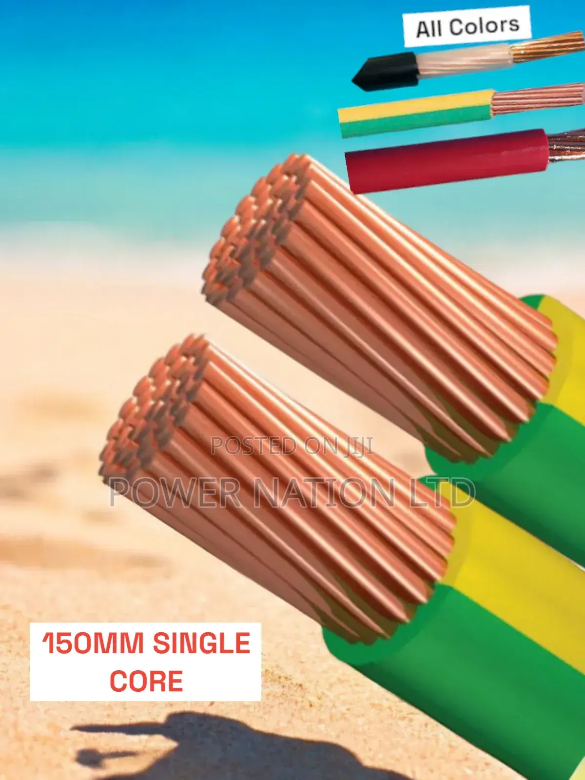 150mm Single Core Cable Pure Copper