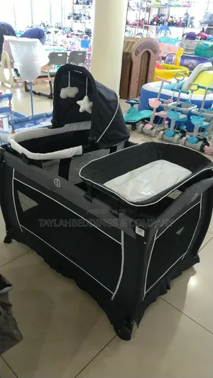 4 in 1 Baby Travel Cot With Bassinet, Changing Table