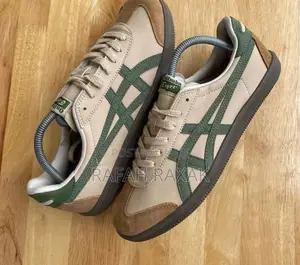 ASICS Onitsuka Tiger Tokuten Beige Green Tennis Sneakers