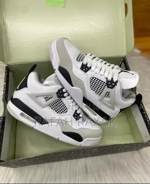 Nike Air Jordan 4 Retro Military Black Casual Sneakers
