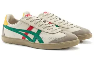 Onitsuka Tiger Tokuten White Beige Green Red Tennis Sneakers